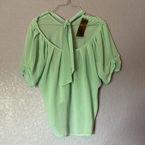 Moon Collection S Aqua Blouse